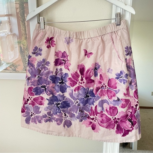 Anthropologie Edme & Esyllte Floral Mini Skirt - Picture 2 of 5